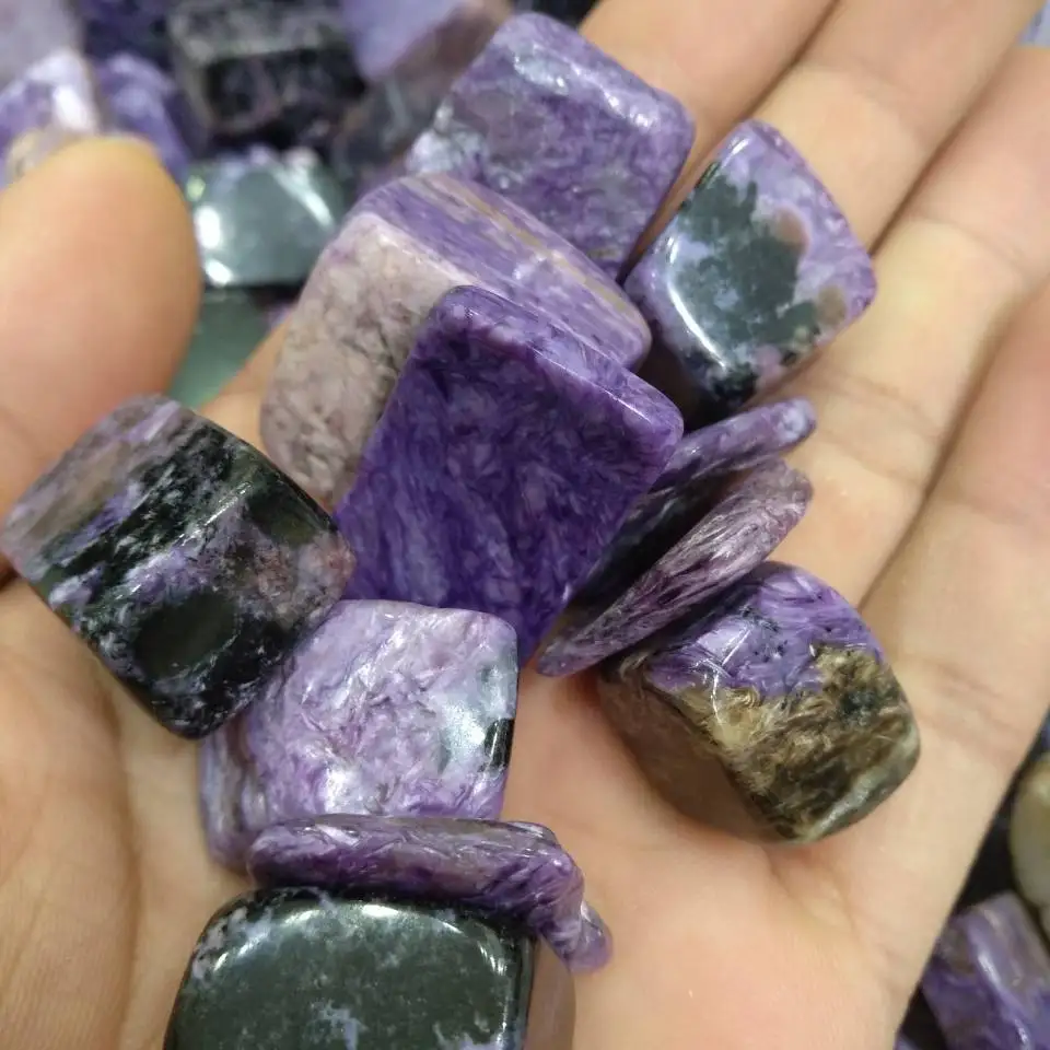 Натуральный идеальный драгоценный камень Charoite Хрустальный гравий полированный