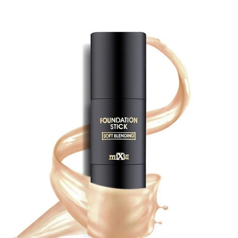 Face Natural Foundation Makeup Stick Concealer Creamy Perfect Oil-control Smooth Base Cover Cosmetic | Красота и здоровье