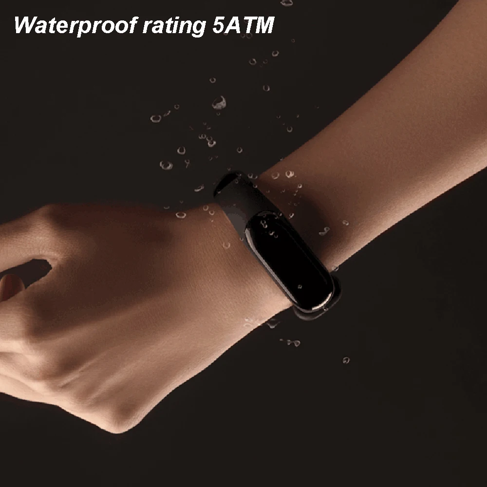 Смарт браслет Xiaomi Mi Band 3 фитнес с большим сенсорным экраном 0 78 дюйма OLED сообщения