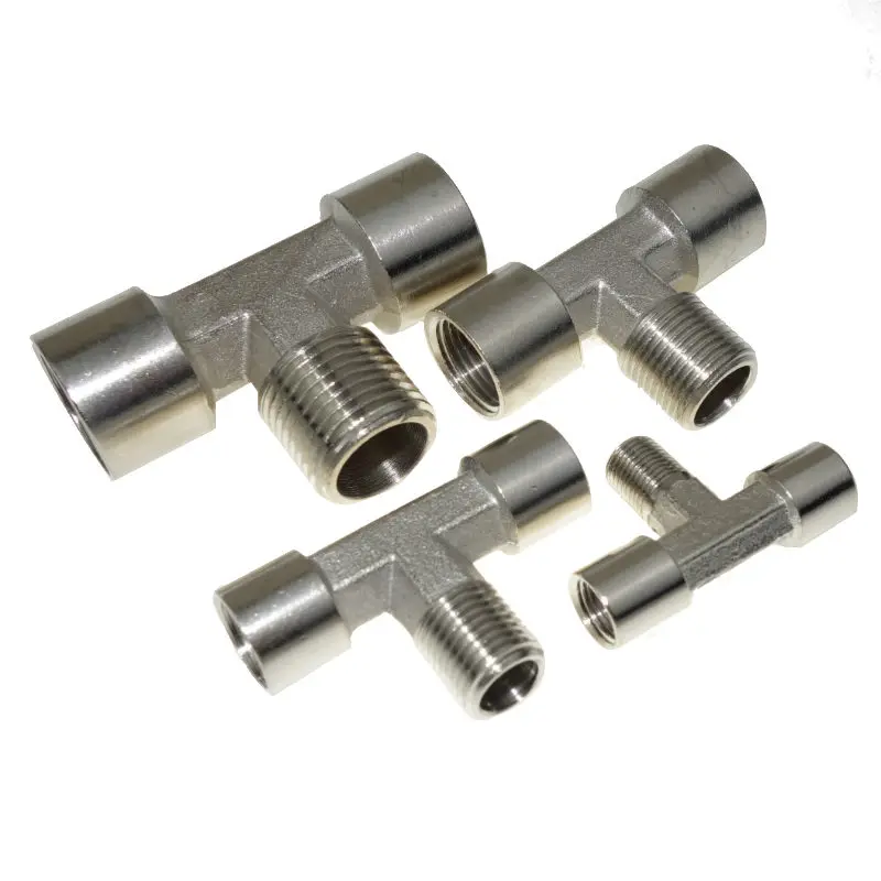 Фитинг для труб из латуни и никеля коннектор мужских веток 1/8 &quot1/4&quot 3/8 &quot1/2&quot BSPP