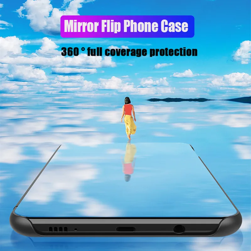 Многофункциональный Прозрачный зеркальный чехол для телефона Xiaomi Redmi 7 Pro с