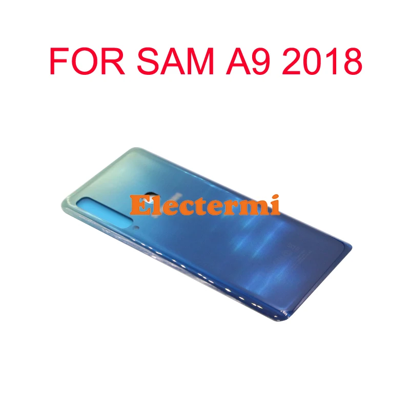 Крышка батарейного отсека A9 2018 со стеклянным объективом для камеры Samsung A9S A920 A920F