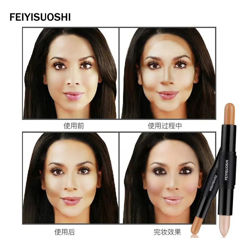 FEIYISUOSHI хайлайтер 5 цветов 3D консилер для лица кремовый Блестящий палочка