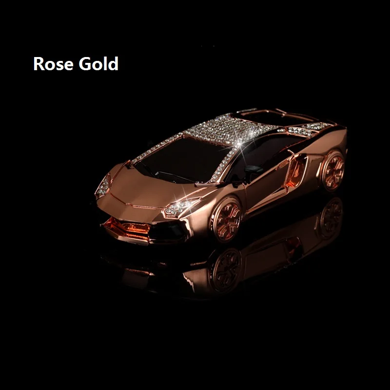 Rose Gold Роскошные украшения интерьера автомобиля аксессуары Блеск Crystal Dashboard орнамент авто освежитель воздуха Sportscar Дизайн Perfumn стенд - Название цвета: Rose Gold