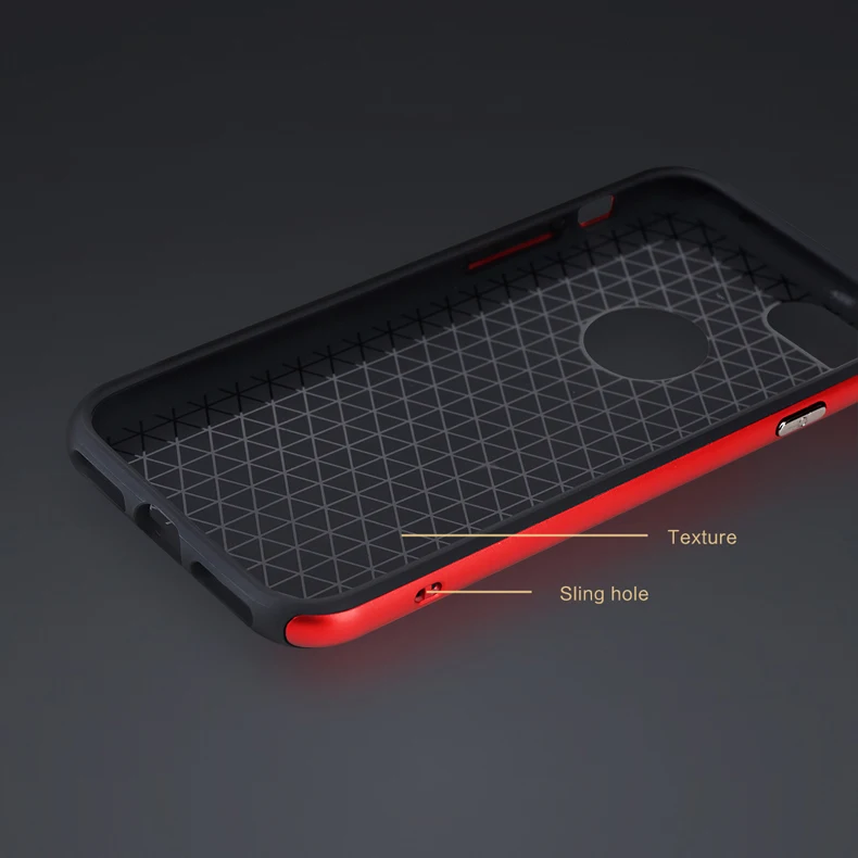Для iPhone 7/7 Plus чехол Rock Royce Series Роскошный ультра тонкий ТПУ+ PC чехол с текстурой сетки для Apple iPhone 7 Plus задняя крышка телефона