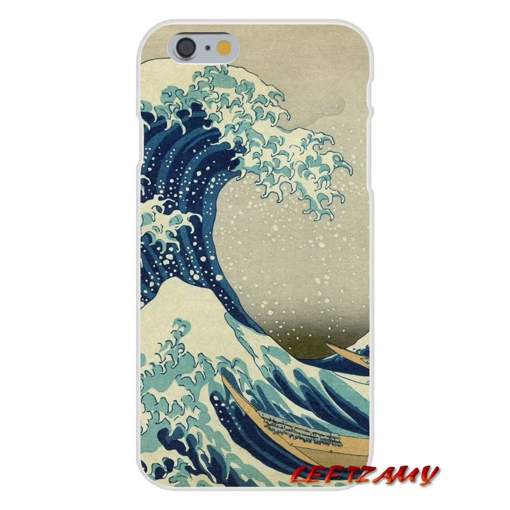 Для Samsung Galaxy A3 A5 A7 J1 J2 J3 J5 J7 2015 2016 2017 Wave Art японские зеленые аксессуары чехлы для