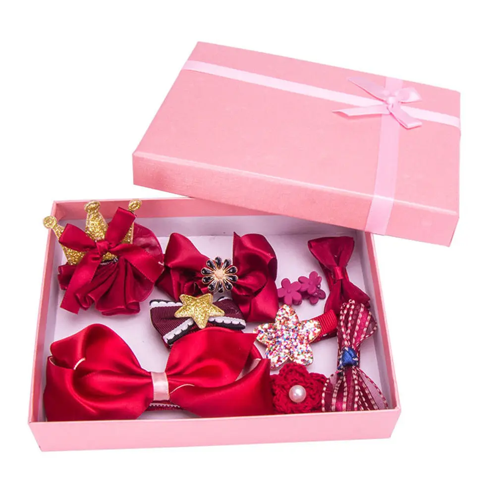 2019 Emmababy Cute Kids Baby Headband Girls Crown Hair Clip Ribbon Bowknot 10 Styles Of In Box | Детская одежда и обувь