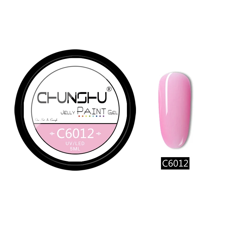 C6012 CHUNSHU 5 мл Блестки для рисования Гель УФ-гель для ногтей замочить от Желе Цвет Гель-лак для ногтей Полупостоянный лак для ногтей - Цвет: C6012