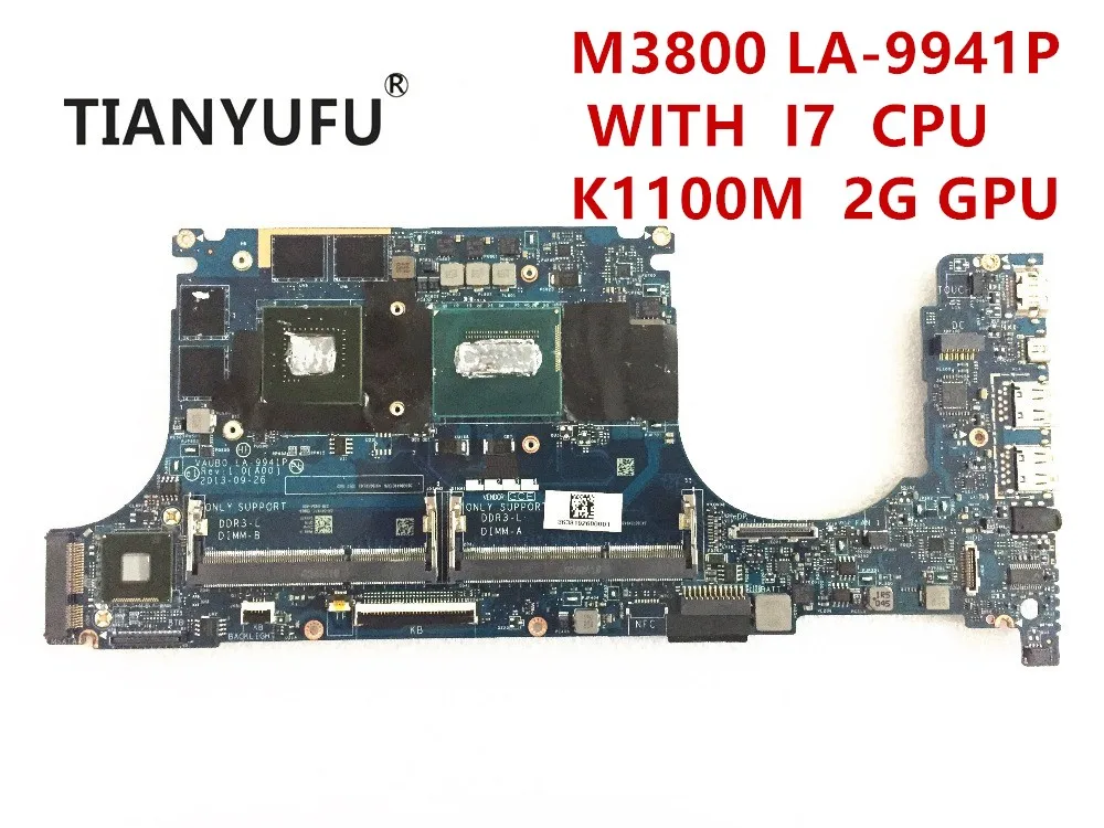 Материнская плата для ноутбука DELL Precision M3800 внешняя звезда с процессором SR1PZ K1100M 2