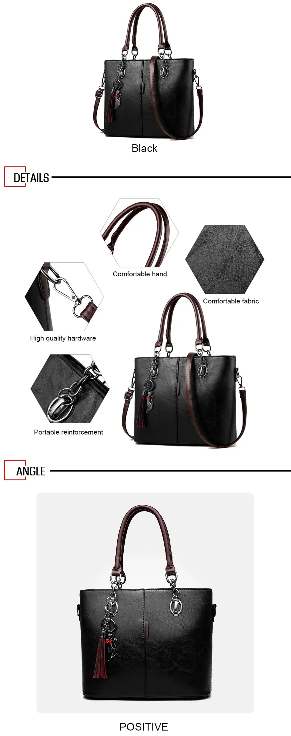 HJPHOEBAG, Модные женские Сумки из искусственной кожи, женские сумки-мессенджеры, сумки с кисточками, дизайнерские сумки через плечо YC208