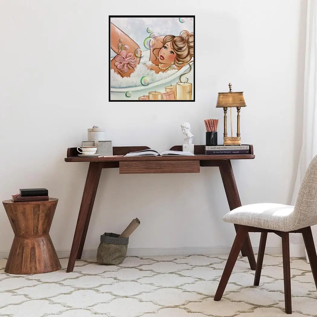 DIY Алмазная картина вышивка крестиком Смола мозаика Женская Ванна горный