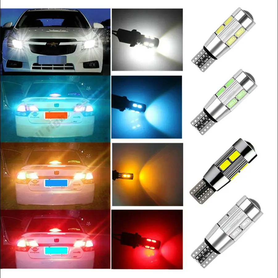 Светодиодсветодиодный сигнальная лампа t10 canbus светодиодная SMD5630 автоиндикатор 168