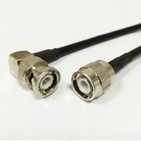 new tnc male switch bnc male plug right angle convertor rg58 jumper cable wholesale fast ship 100cm 40adapter