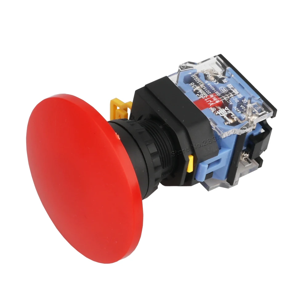 Мгновенный Большой 60 мм кнопочный переключатель с крышкой в форме гриба