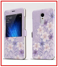 Для Xiaomi Redmi Note 4X32G Кожаный чехол-книжка с окошком для просмотра чехол для Xiaomi Redmi Note 4 Global Version/Redmi Note 4X32 GB