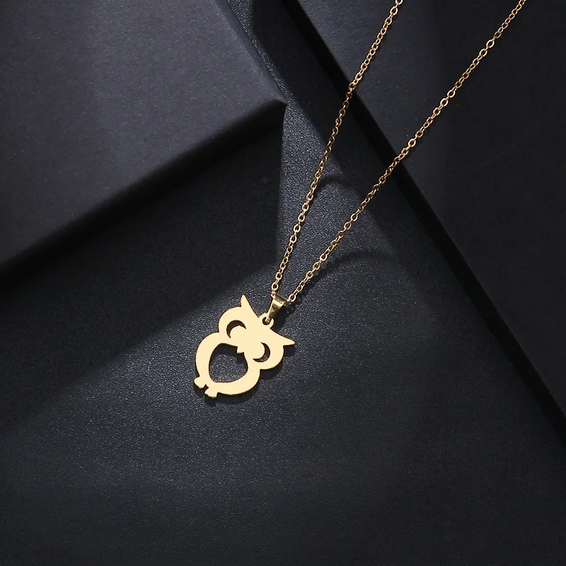 Ожерелье CACANA из нержавеющей стали для женщин и мужчин ожерелье с кулоном в виде