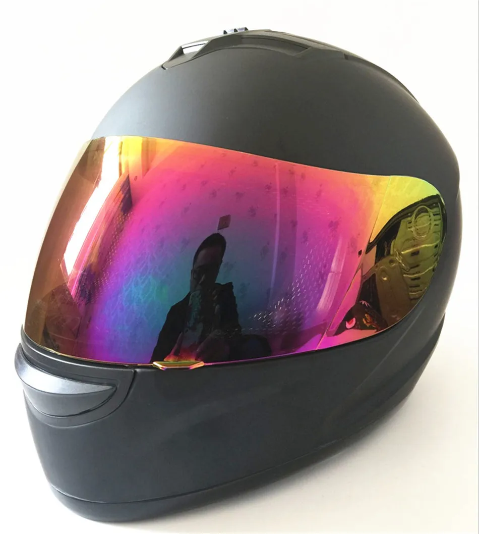 matte black Серебристые линзы бренд moto rcycle шлем Jorge Lorenzo анфас шлем мото гоночный шлем moto casco moto ciclistas capacete DOT - Цвет: matte black