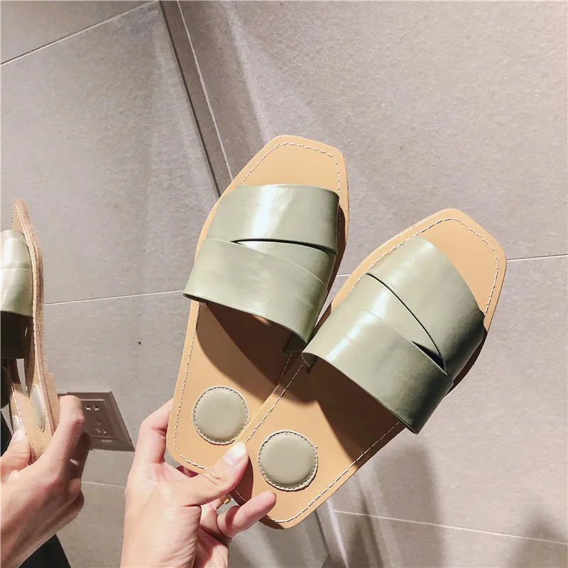 Luxury Brand 2019 New Summer Slippers Women Color Matching Beach Sandals Slides Outdoor Indoor Flip Flops 35-40 | Обувь
