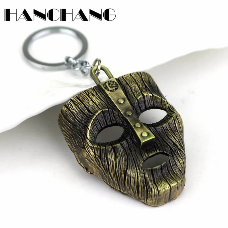 

The Mask Key Chain Trinket Comedy Metal Pendant Keychain Keyring Funny Car Chaveiro Unisex DIY Handmade Llaveros Accessories