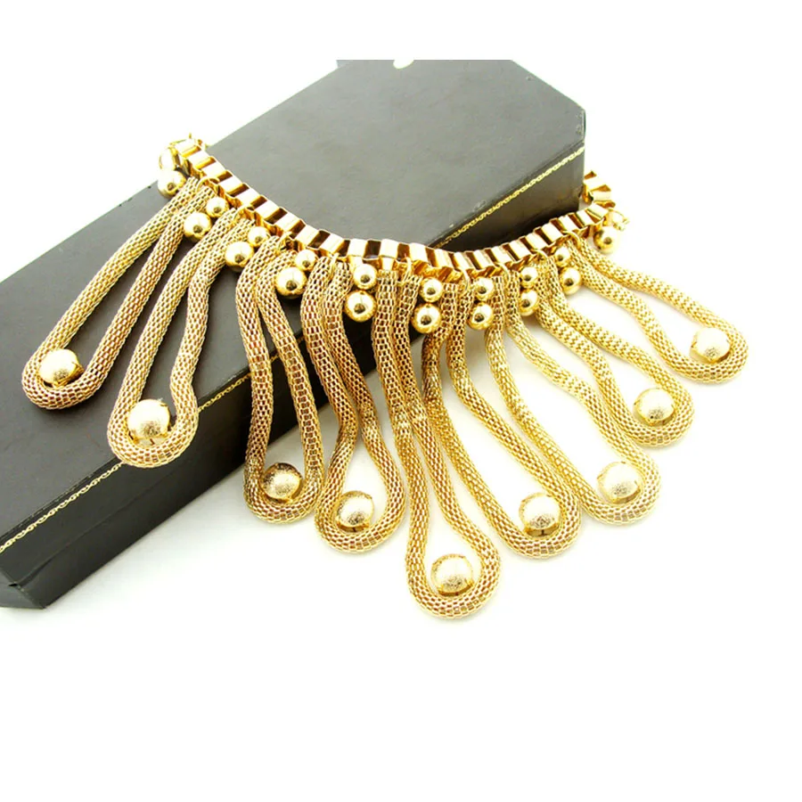 2018 модное колье ювелирное изделие Золотая цепочка металлическое большое