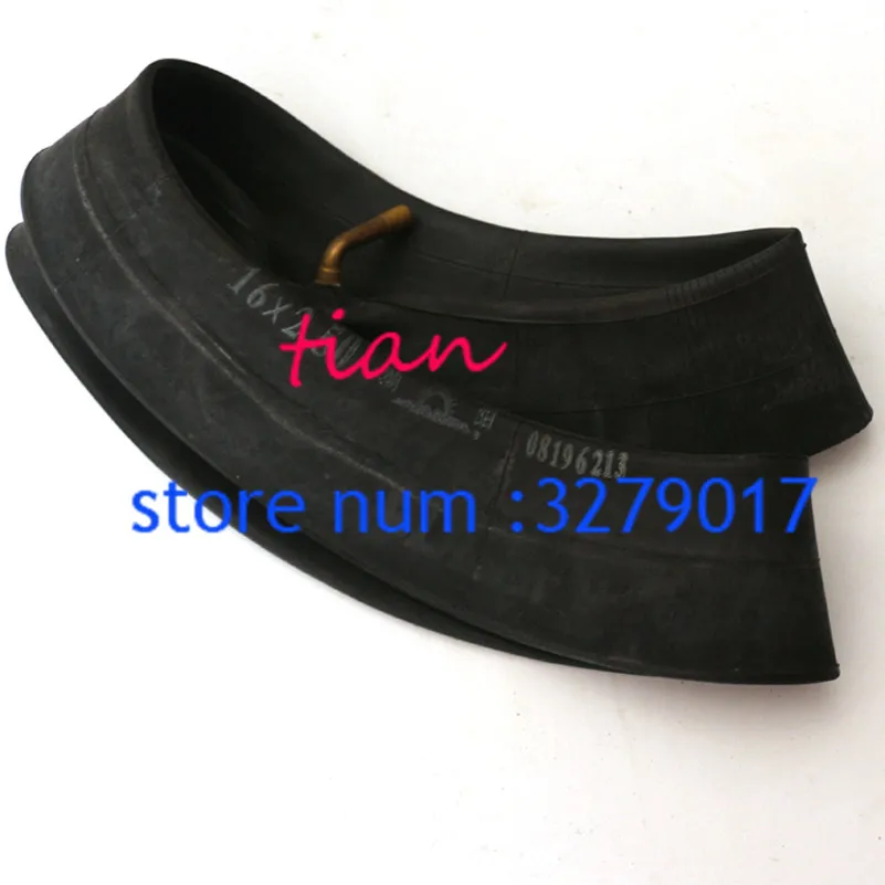 16 x 2.50 Tire Inner Tube with Bent Valve Stem | Innertube for Scooter Pit Dirt Bike ATV Quad Four Wheeler