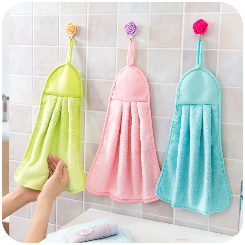2016 новинка можно повесить полотенце из кораллового флиса супер впитывающее