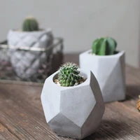pinkmore concrete planter molds for sale 3d geometric flower pot silicone molds