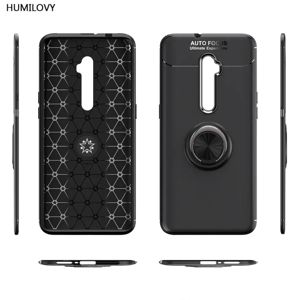 Чехол для Capa Oppo Reno 10X Zoom с кольцом на 360 градусов автомобильный Магнитный чехол