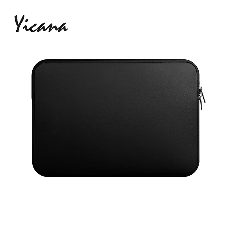 black velvet Upgrade Обновленный чехол для ноутбука 11, 13, 14, 15,6 дюймов, чехол для Macbook Air Pro, ультра-книга, ноутбук, компьютер, мягкая плюшевая подкладка, сумка на молнии - Цвет: black velvet Upgrade