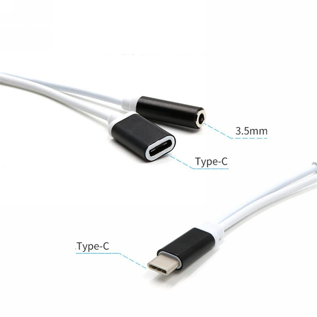 Аудиокабель USB TYPE C для наушников 3 5 мм адаптер 2 в 1 передачи музыки с разъемом типа