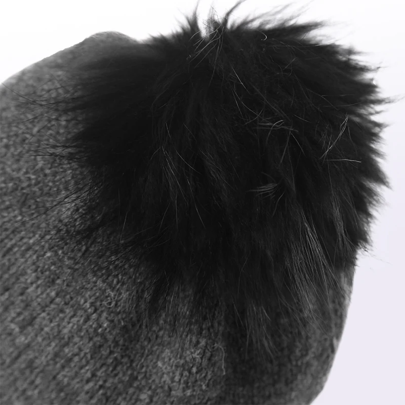 FANCET зима для женщин 100% шерсть теплые шапочки Skullies обувь девочек молодежи