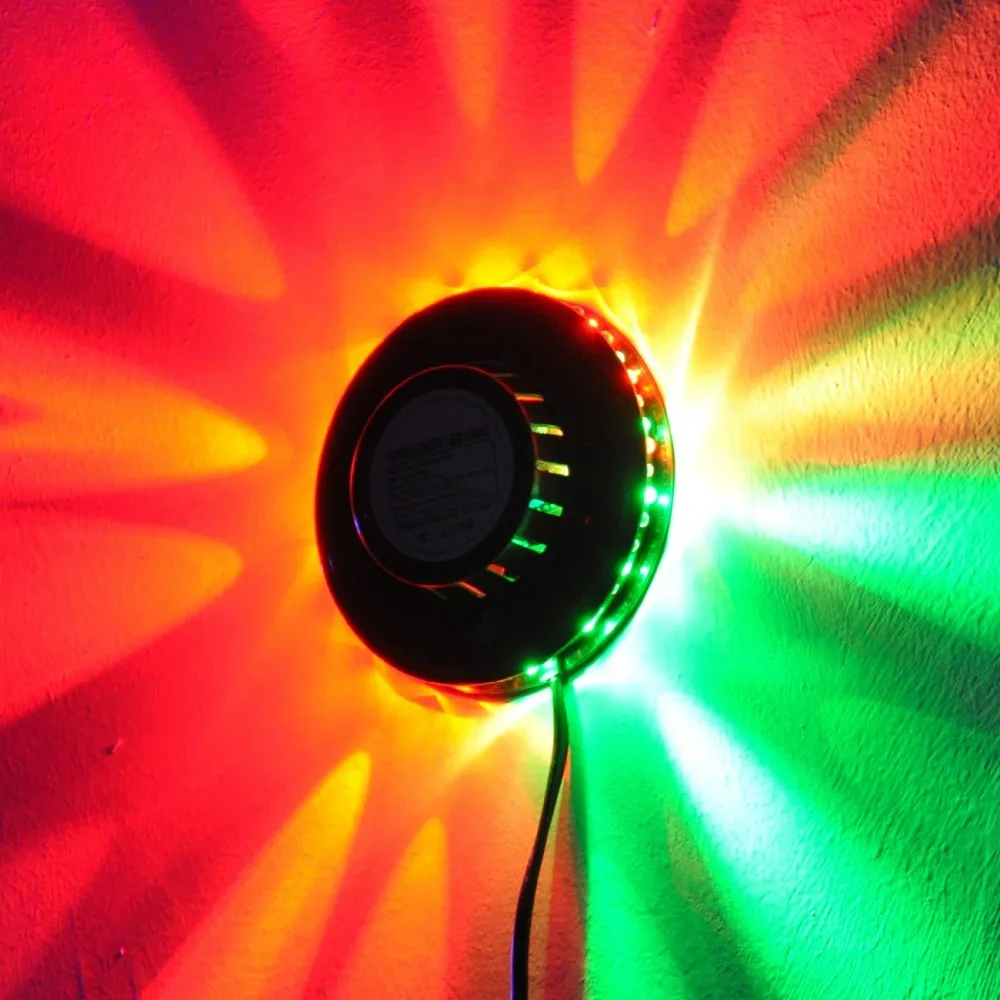 Светодиодсветильник RGB подсветка aobo для дискотек Автоматическое вращение