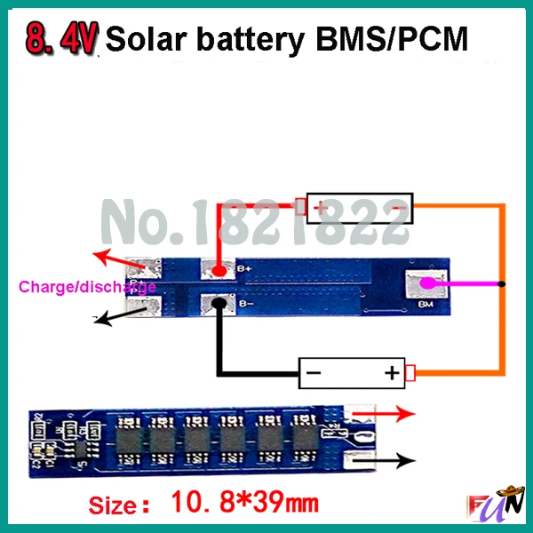 2S 12A 7 4 V solar BMS PCM Защитная плата литий ионной батареи для 18650 14500 32600 солнечной