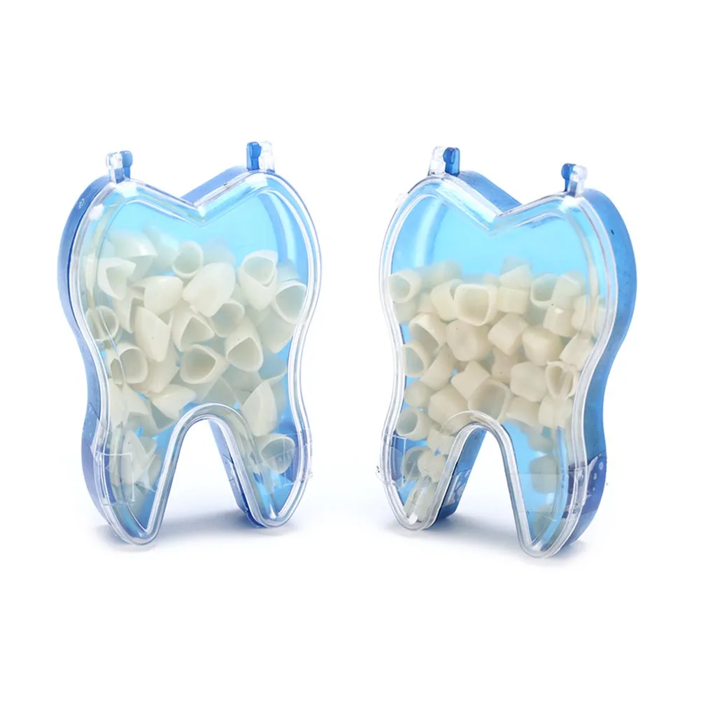 

50Pcs Resin Dental Material Temporary Crown Anteriors Front Posterior/Molar Teeth Orthodontic Braces Fake Teeth Dentist Tools