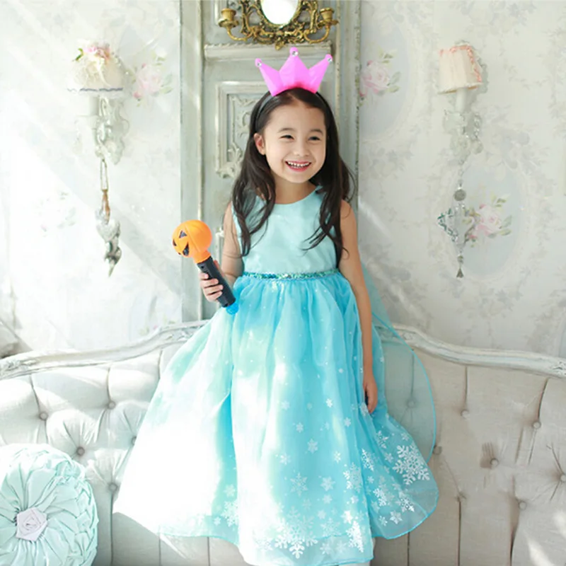 Baby Girl Princess Costume Elsa Dress for Girls Clothing Halloween Fancy Cosplay Elza Christmas Party |