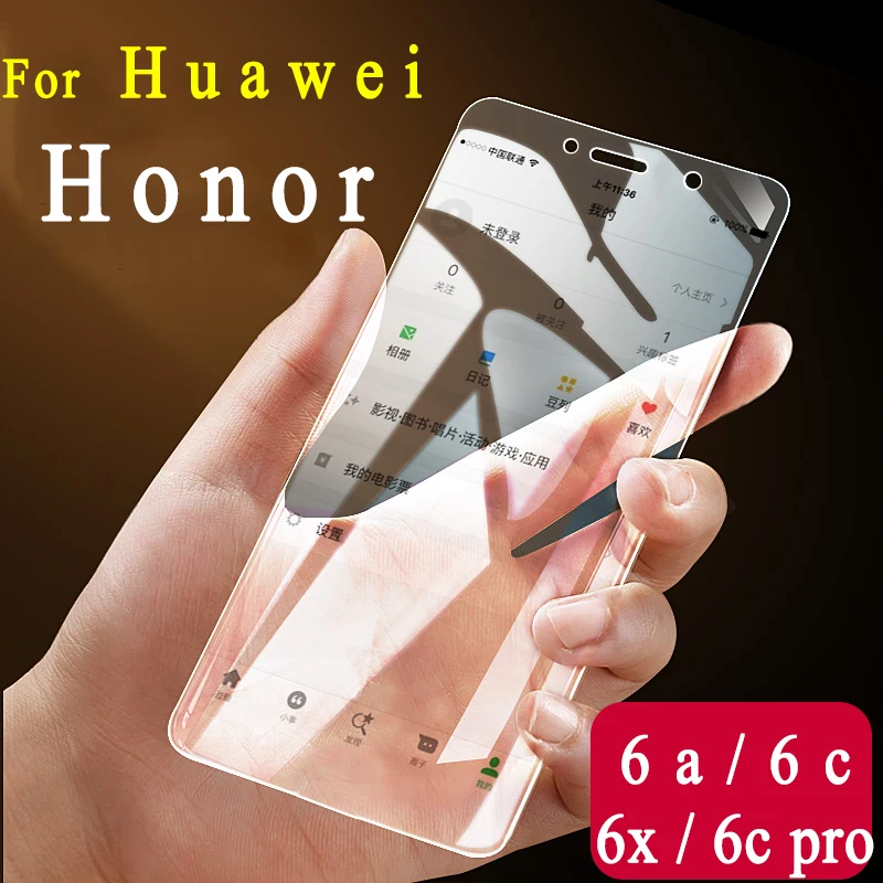 2 шт. закаленное стекло для huawei Honor 6c 6a 6 X C6 A6 X6 Защитная пленка для экрана 6cpro Защитное стекло для Honor 6x6 C Pro стекло