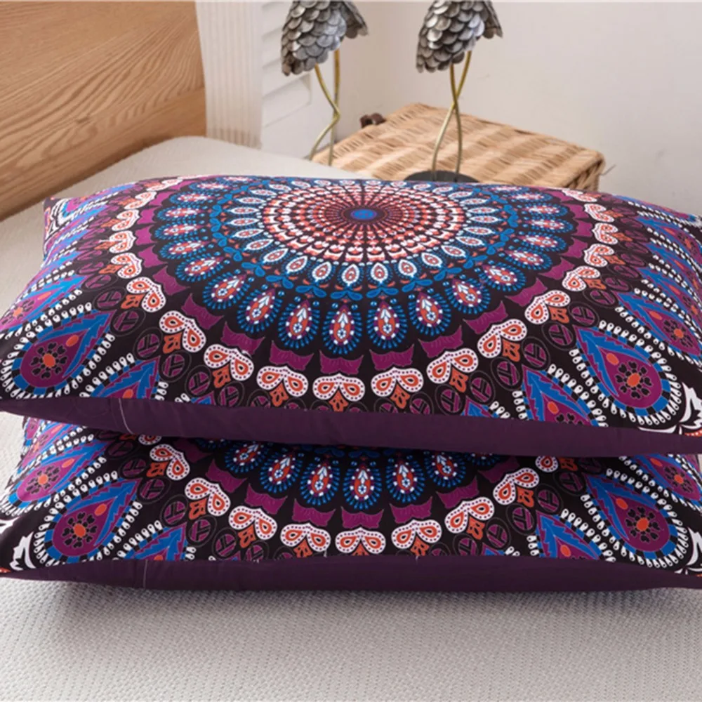 

3 Pcs Mandala Bedding Posture Million Romantic Soft Bedclothes Plain Twill Boho Bohemian Duvet Cover Set Twin Size