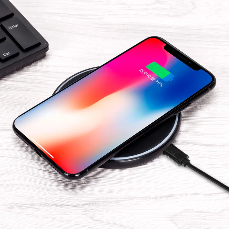 Fast Wireless Charger Station Pad QI Quick 2.0 Charging For iPhone 8 Plus X Samsung Galaxy Note S8 S9 | Электроника