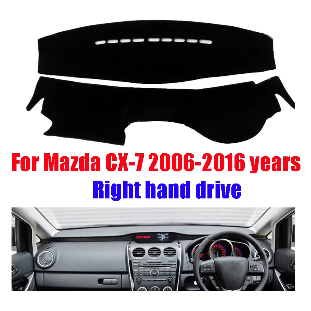 

Чехол для приборной панели автомобиля, коврик для Mazda CX-7 2006-2016 лет, правый руль, коврик для приборной панели