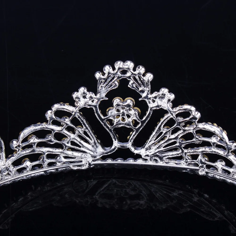2 Дюймов Короны Tiara Корона С Горный Хрусталь Для Новобрачных Аксессуары Волос