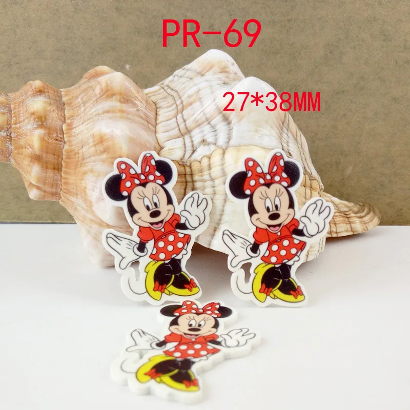 Cartoon patch mickey Figurine minnie crafts flat back planar resin acrylic DIY headwear hair accessories decoration PR69 | Дом и сад