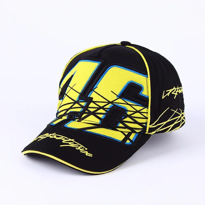 Автомобиль Мотоцикл Race Rossi VR 46 F1 сетки Бейсбол Кепки Мотокросс Шапки для Для