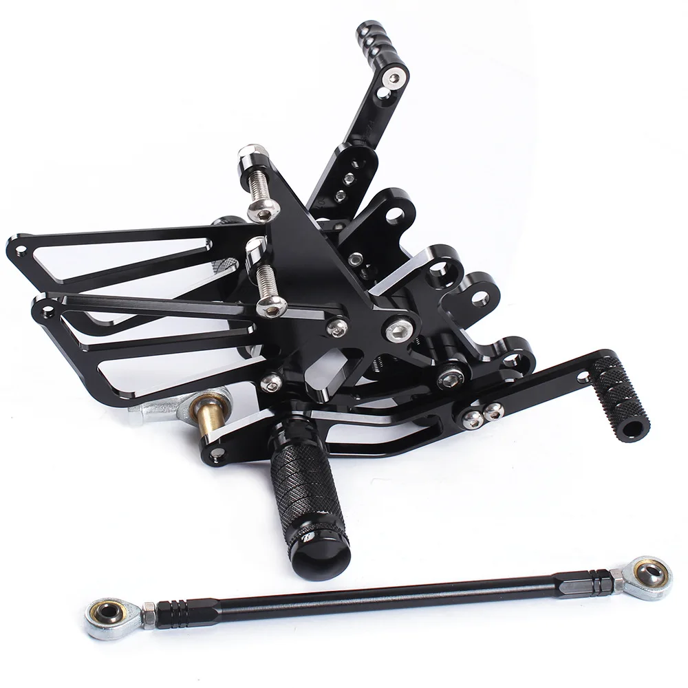 

Для TRIUMPH STREET TRIPLE 595 2006-2010 CNC мотоциклетные настраиваемые задние комплекты подножки для педалей подножки