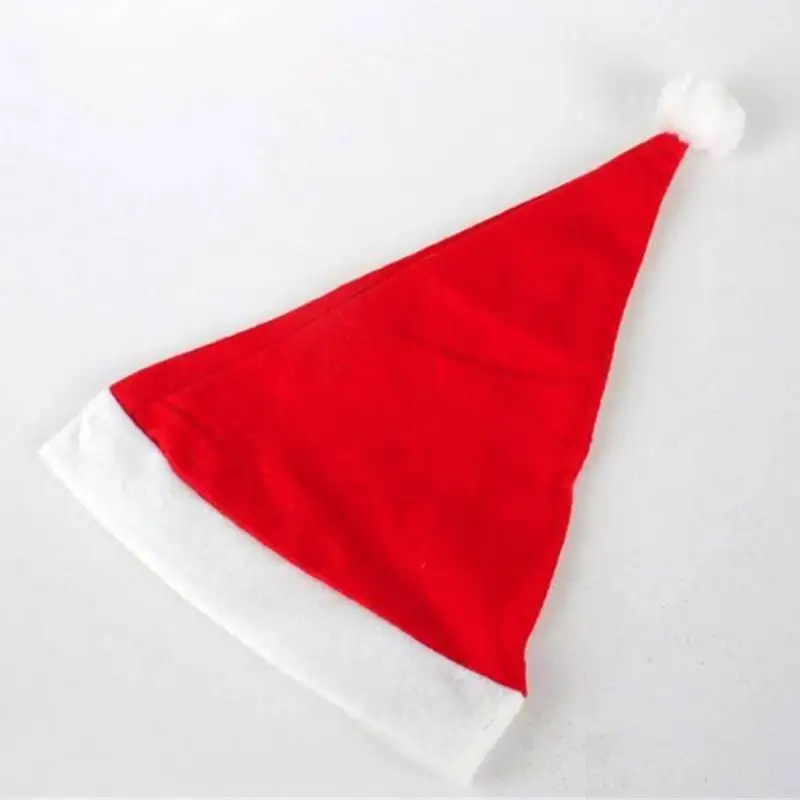 Wholesa 2000pcs New Christmas Supplies Cap Thick Ultra Soft Plush Santa Claus Holiday Hat Caus | Дом и сад