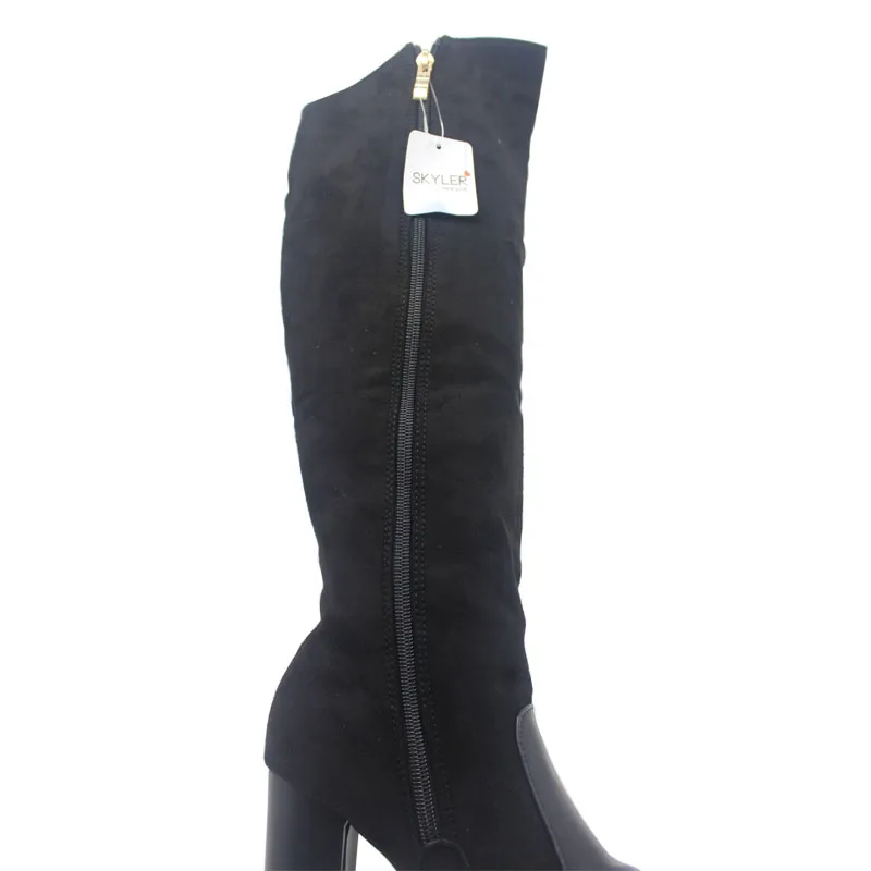 Модные Ботинки Женщин Половина Круглым Носком Сапоги Марка Botas Femininas Зима Краткий