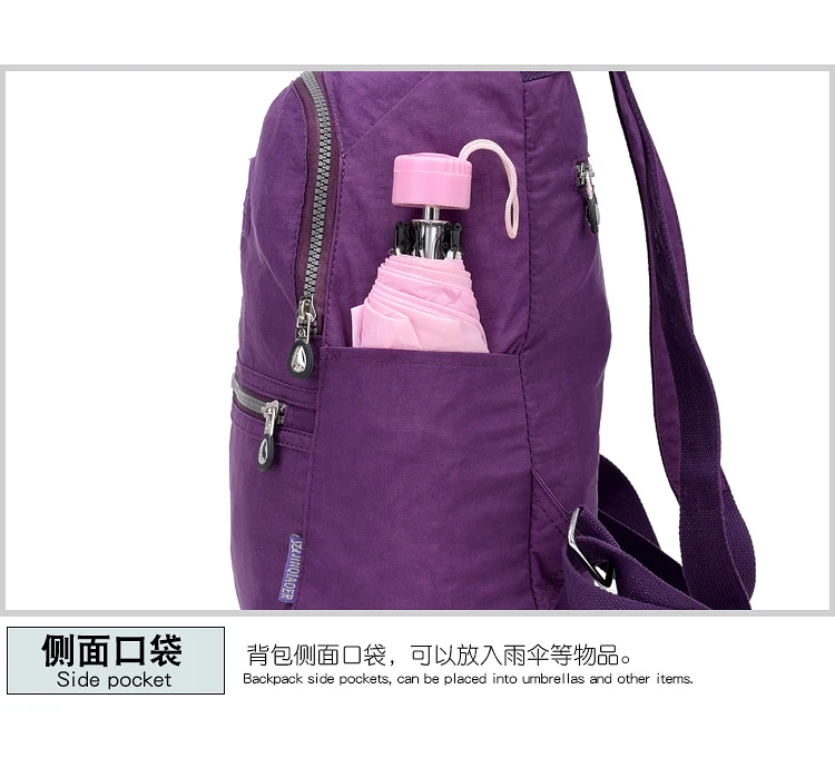 Школьный рюкзак для девочек-подростков Mochila Feminina, женские рюкзаки, нейлоновый водонепроницаемый повседневный рюкзак на плечо, женский рюкзак