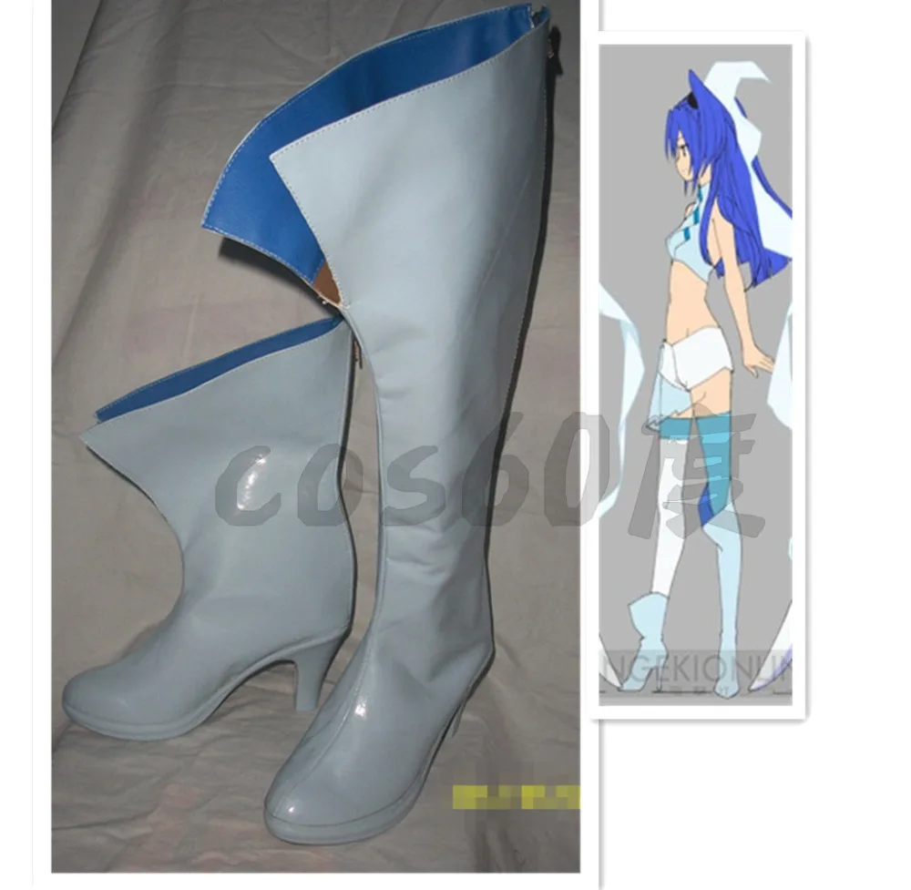 

Symphogear Tsubasa Cosplay White Long Shoes S008