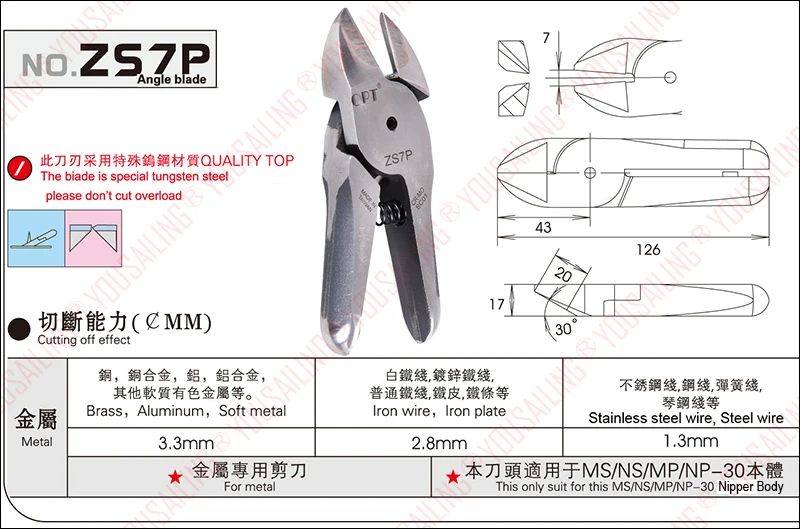 Качественный оптический Стандартный/ZS7P пневматический инструмент для резки