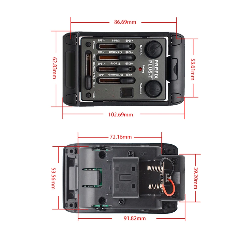 4 полосная гитара с эквалайзером пикапы префикс Плюс т бортовой преамп матрица
