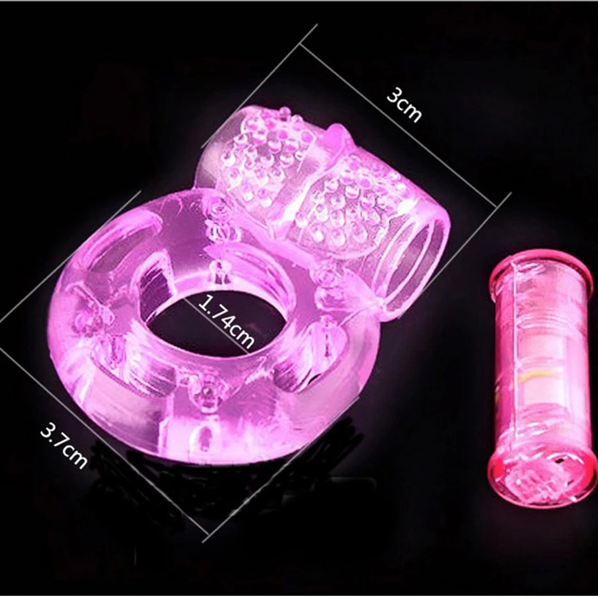 2 шт. палец кольцо вибратор высокий эластичный силикон пенис вибрирующий для